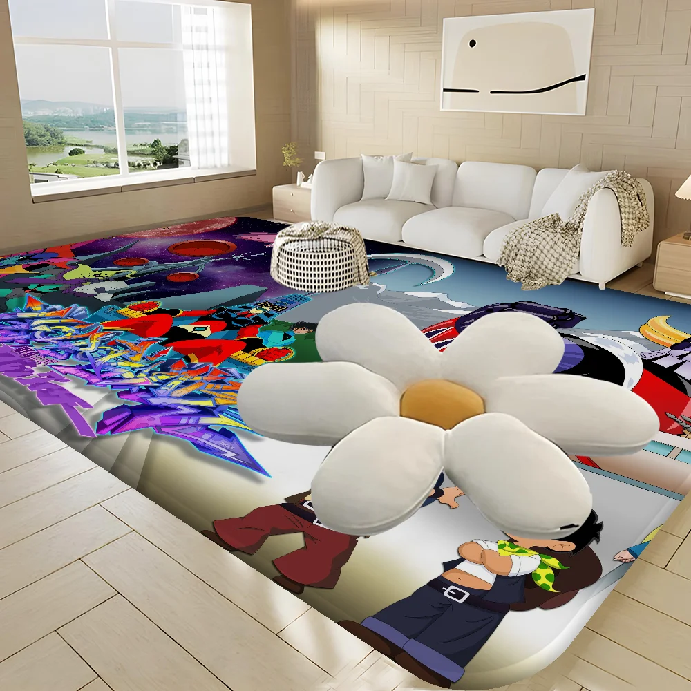 UFO ROBO GRENDIZER GOLDORAK Room Mats Retro Multiple Choice Living Room Kitchen Rug Non-Slip Welcome Rug