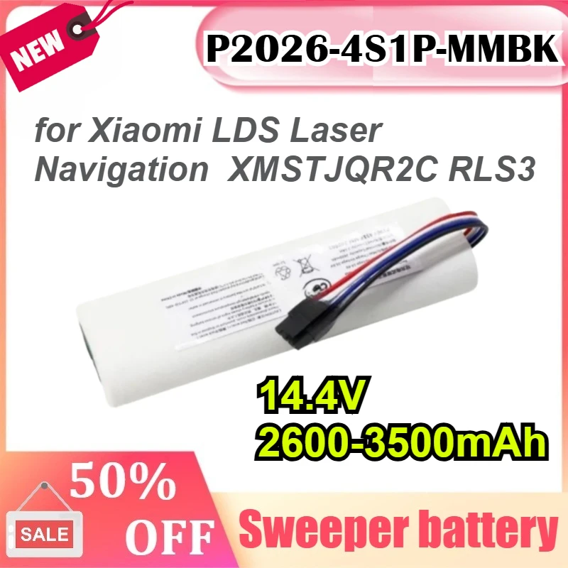P2026-4S1P-MMBK 14.4V 2600mAh/3500mAh بطارية ل Xiaomi LDS الملاحة بالليزر روبوت فراغ XMSTJQR2C RLS3