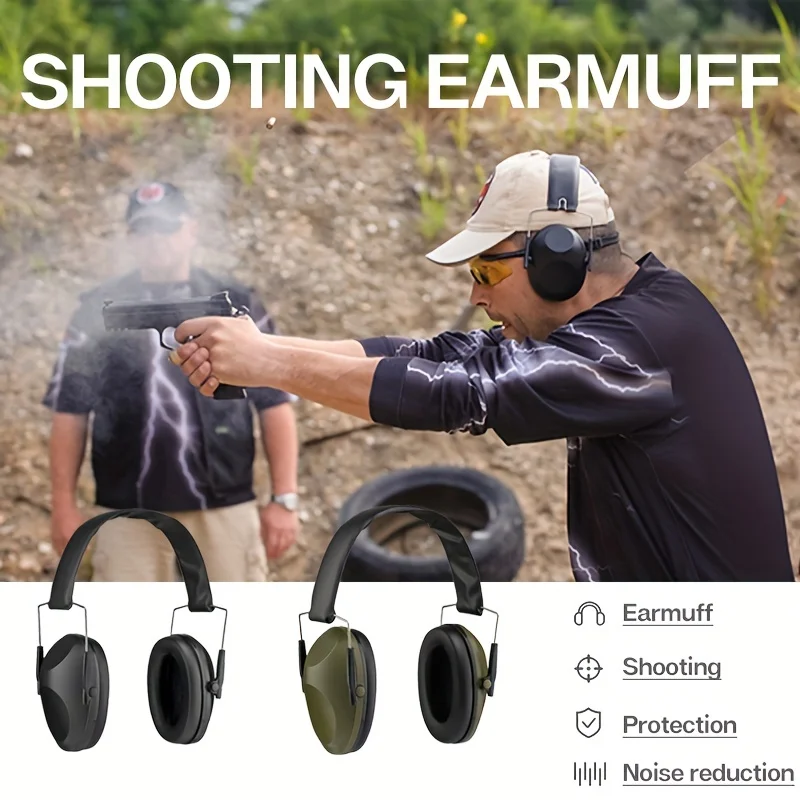 Ear Protector Earmuffs for Shooting Hunting Noise Reduction Hearing Protection Protector Soundproof Shooting Earmuffs Tactical