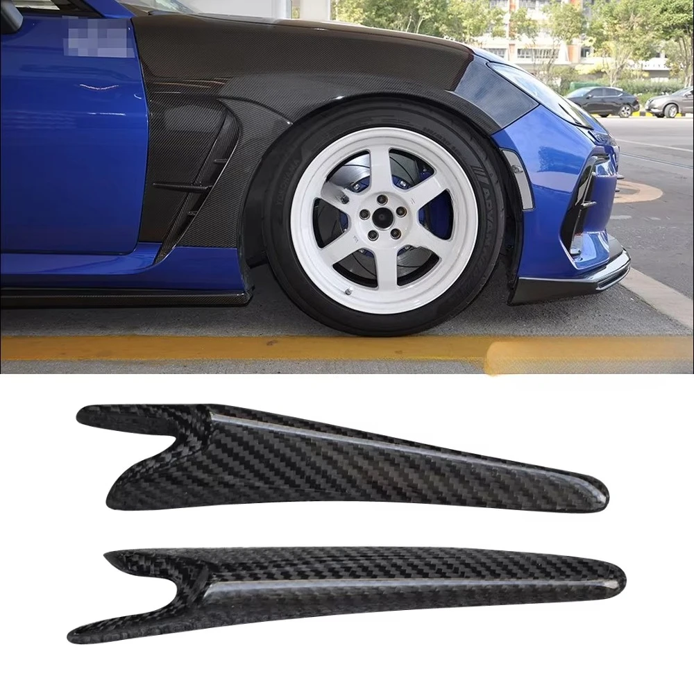 Fibra de carbono estilo otd pára-choques dianteiro divisor canards guarnições spoiler para toyota brz zd8 ajuste automático