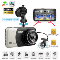 Car DVR Dash Cam Full HD 1080P WiFi Rear View Reversing Car Camera Drive Video Recorder Black Box Dashcam Parking Monitor GPS
