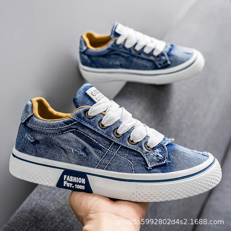 

48 Size Summer men's Canvas footwear Comfortable Low cut Sports and Leisure Board Shoes Durable Lightweight Single Shoes sneaker