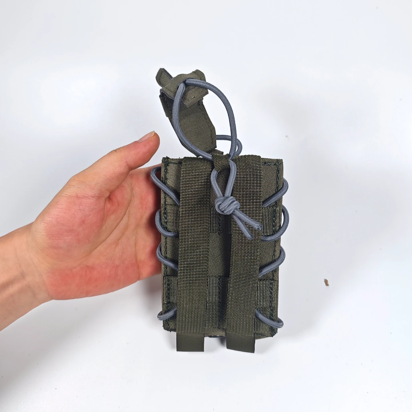 M4 Doppel- & Dreifach-Magazintaschen, Mehrzwecktasche, Schnellzugriff, 500D Nylon, Ranger-Grün – Detail 30