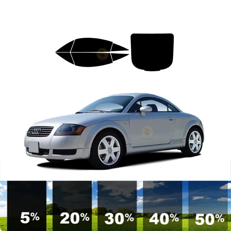 

precut Removable Window Tint Film For Car 100% UVR 5%-70%VLT Heat Insulation Carbon ﻿For AUDI TT 2 DR COUPE 2000-2006