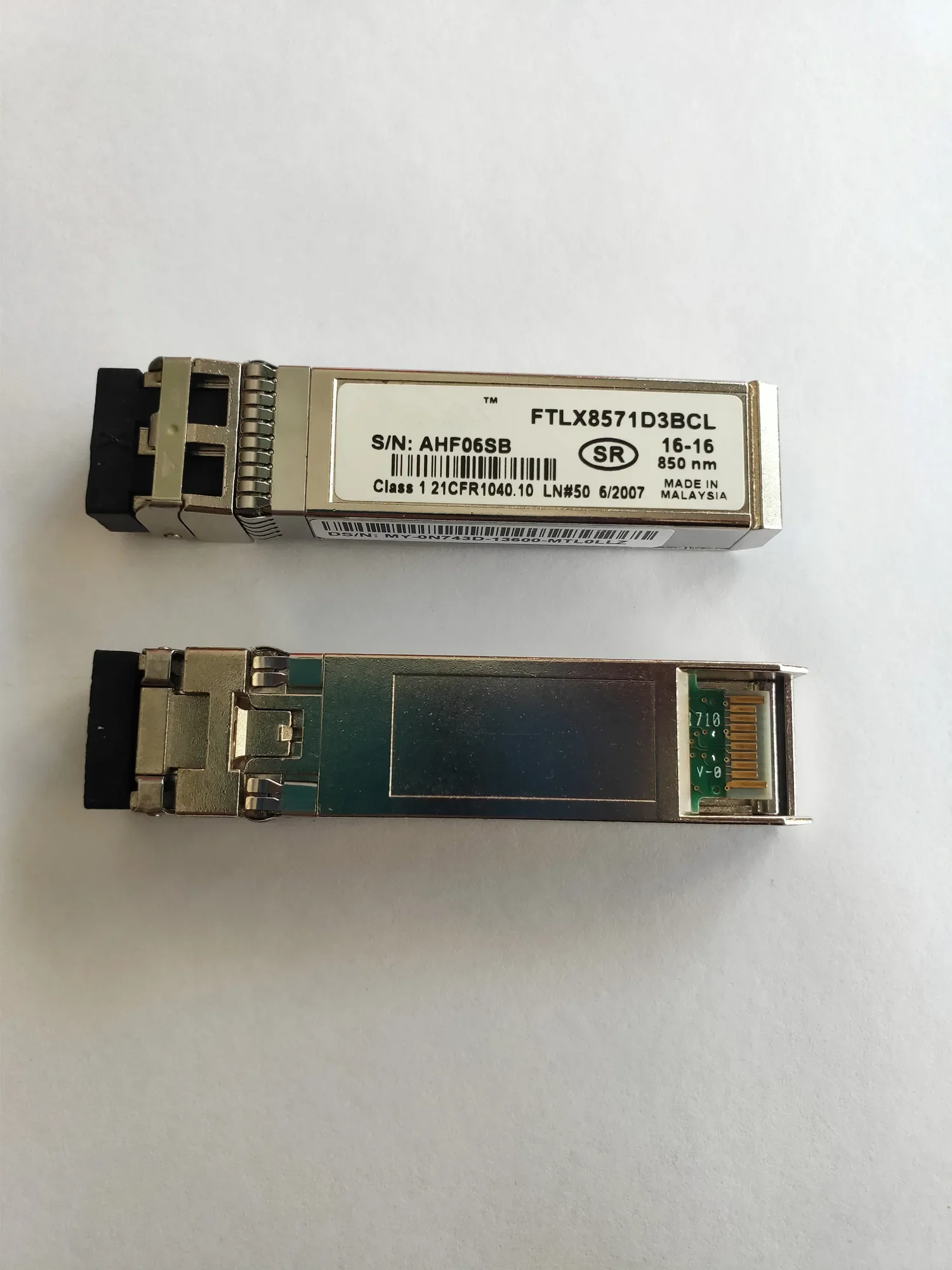 1PCS Module10GB SFP/FTLX8571D3BCL/0N743D/bcm57810S 10g sfp fiber switch/10g fiber adapter/10g sfp module/Transceiver sfp