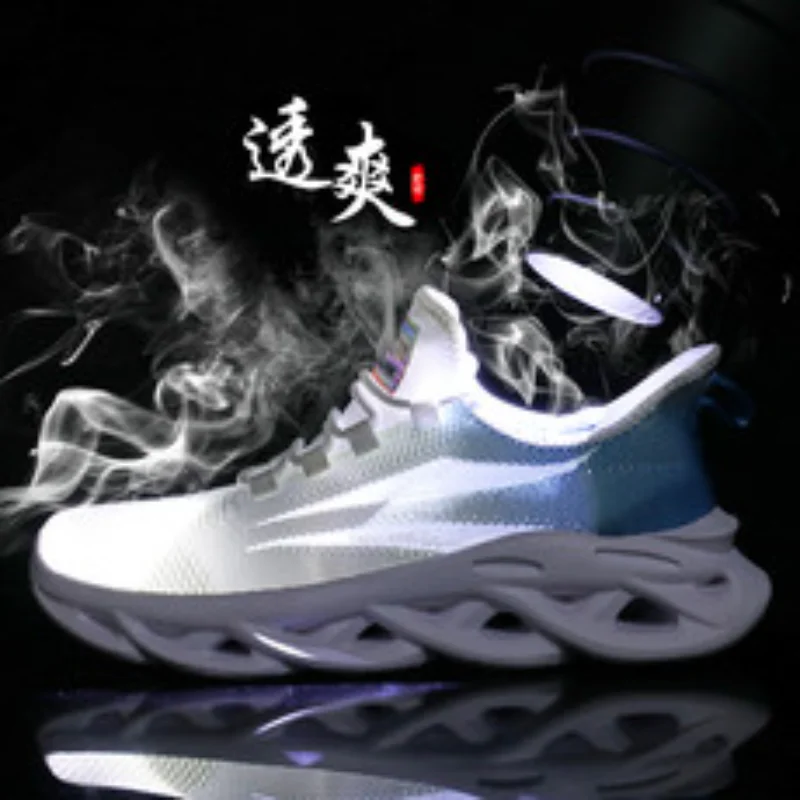 

Original Black Running Jogging Casual Sneakers White Outdoor Breathable Mesh Men Light Shock-absorption Zapatillas Hombre