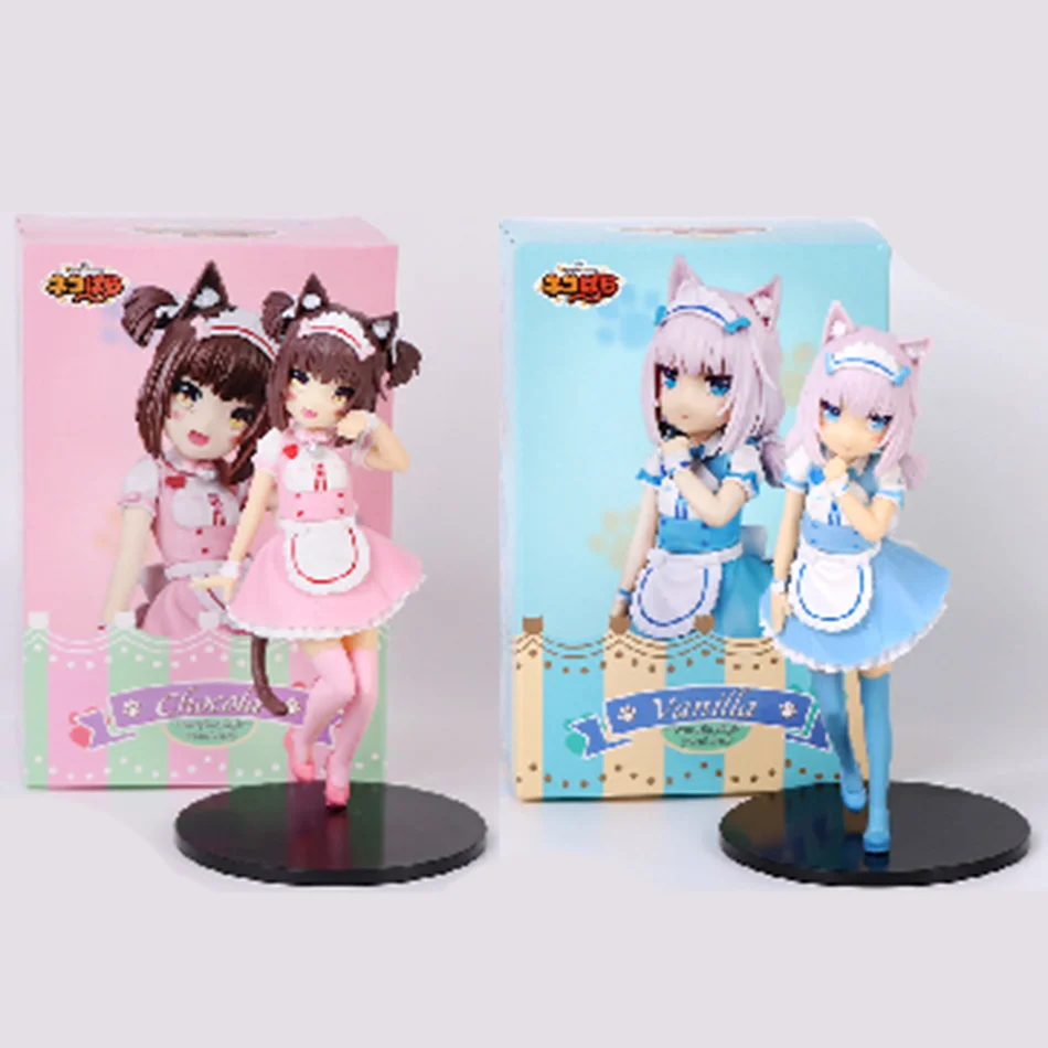 18CM Cat Maid Anime NEKOPARA Figure Chocolates Vanilla Cute Pretty