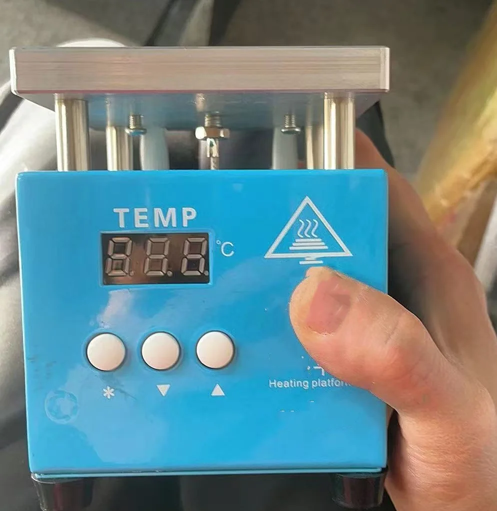 Mini Constant Temperature Heating Plate Aluminum Digital Display Adjustable Temperature Heating Platform Phone Screen Separation