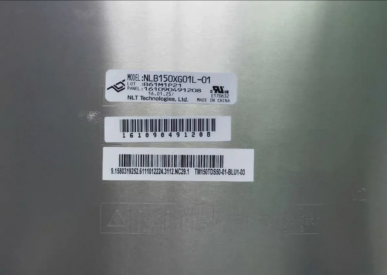 Brand new genuine 15-inch NLB150XG01L-01 LCD display screen