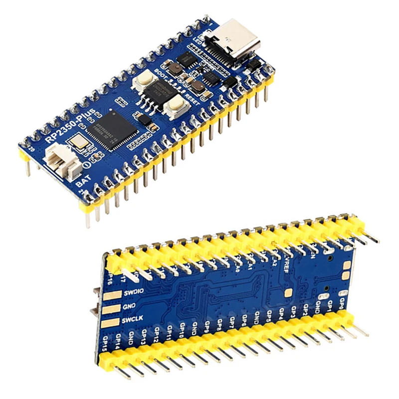 RP2350-Plus para raspberry pi placa de desenvolvimento processador microcontrolador duplo núcleo arquitetura dupla processador rp2350a 4mb flash