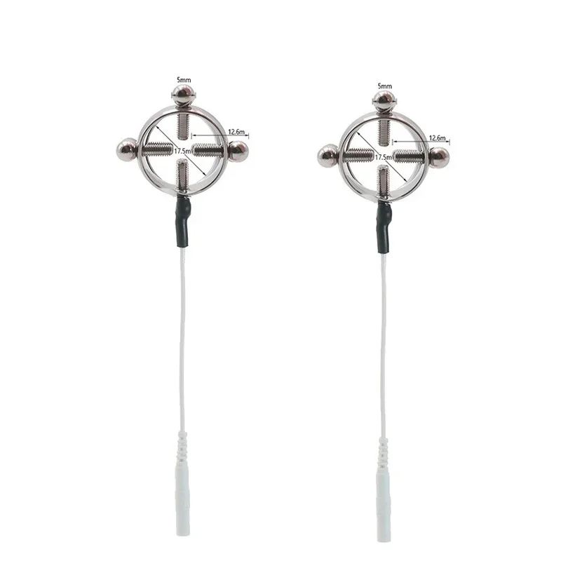 صدمة كهربائية الحلمة المشابك الشفرين كليب القضيب البظر محفز BDSM الوثن نبض تدليك الجسم اللعوب منصات لعبة الجنس للنساء