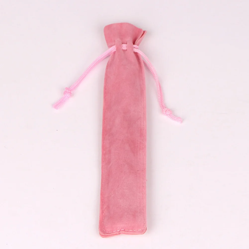 

25Pcs Premium Flannel Drawstring Pouch Pen Sleeve Organizer Compact Storage Bag Reusable Gift Case for School Office Supplies