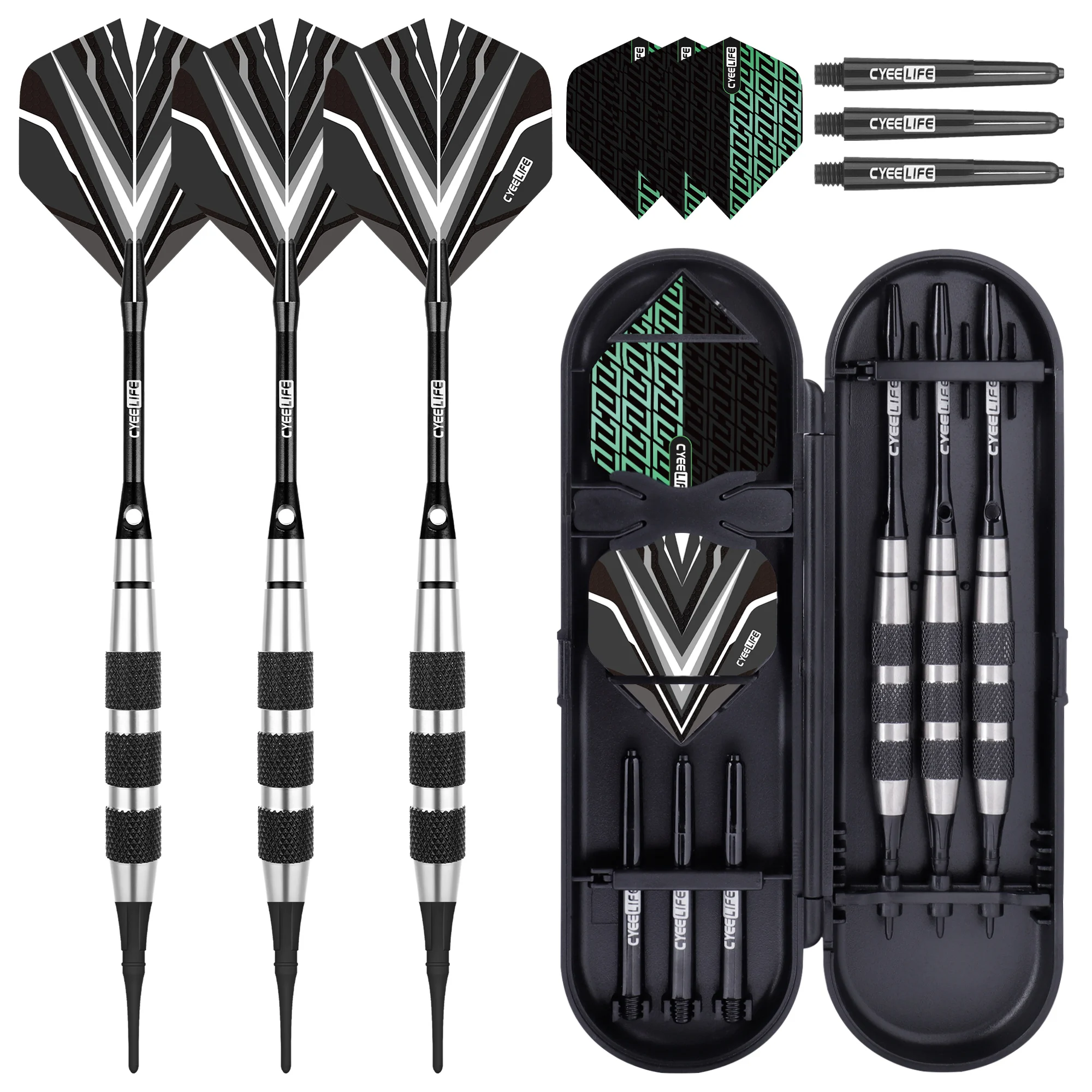 

CyeeLife 18,5 г из нержавеющей стали, высококачественный мягкий дротик для соревнований, профессиональная электронная летающая бирка для взрослых