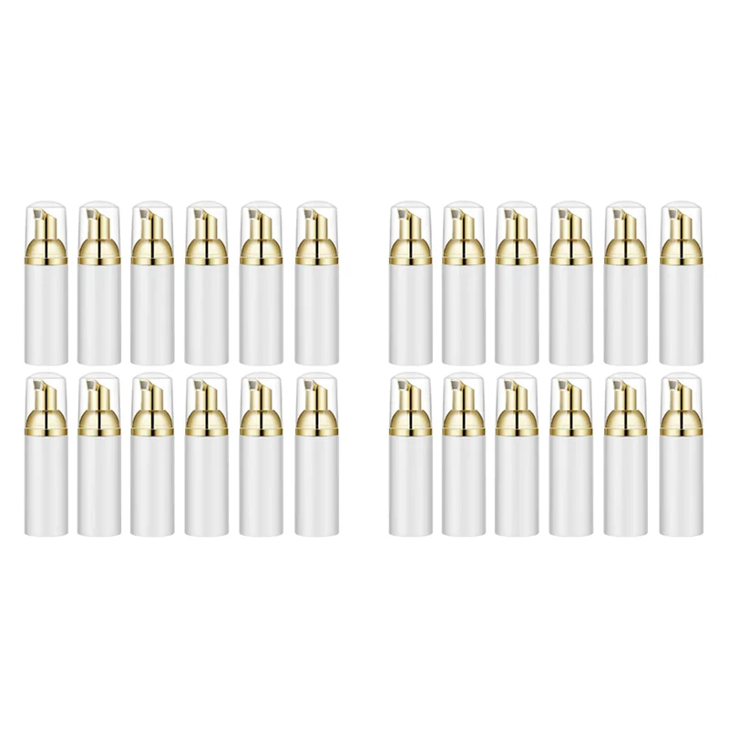A28F-50Ml Lege Flessen Reizen Zeep Flessen Plastic Schuim Dispenser Flessen Schuim Zeep Pomp Dispensers Reiniging, Reizen 24 Stuks