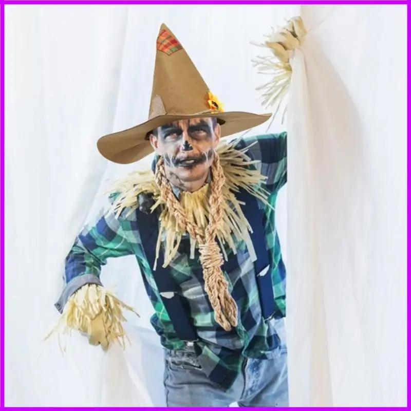 

Scarecrow Hat Party Hats Witch Hat Halloween Party Masquerad Scarecrow Costume