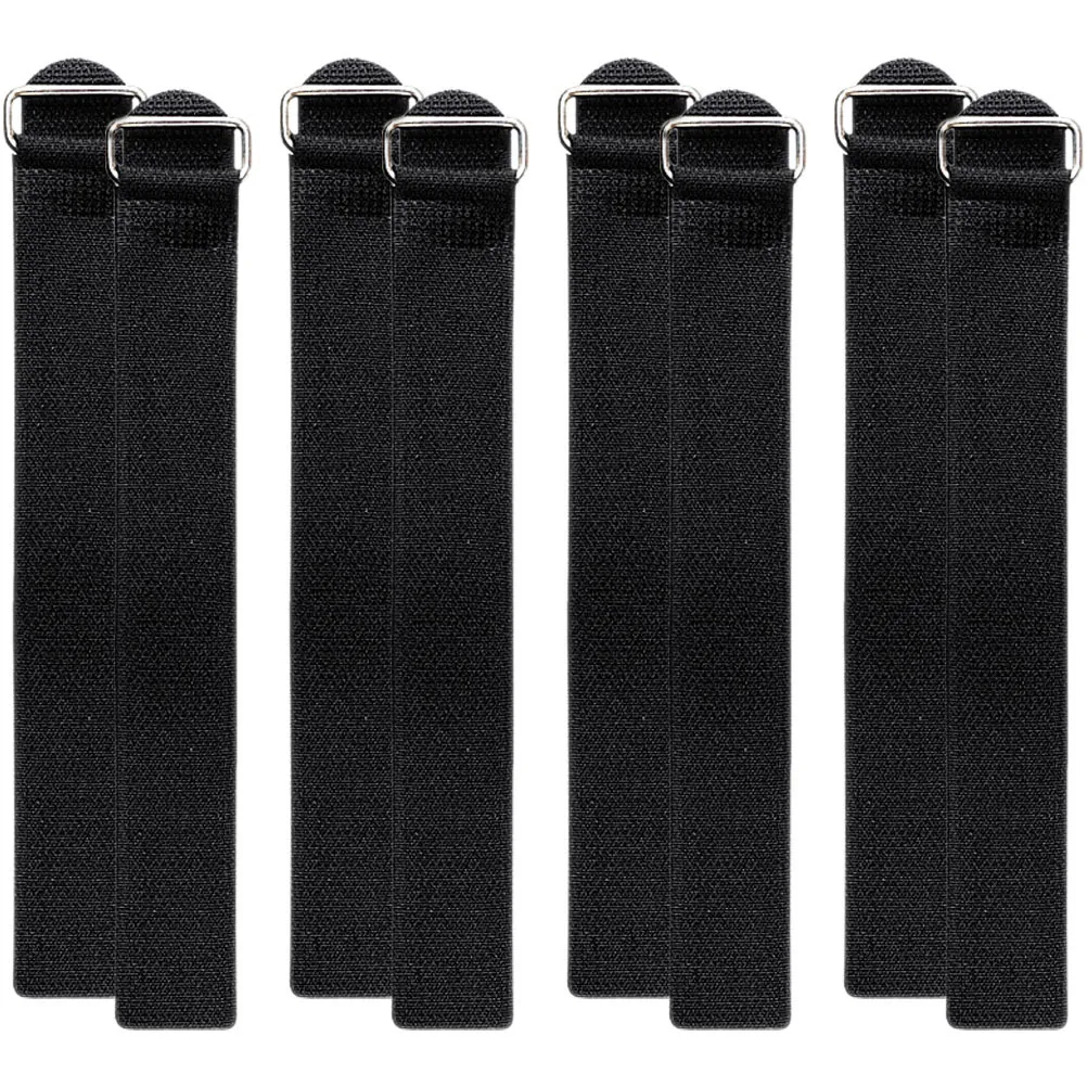 4 أزواج من مقابض الجليد المضادة للانزلاق، أحذية رياضية شتوية متينة للاستخدام الخارجي، مقابض ثلج، أشرطة أحذية محمولة