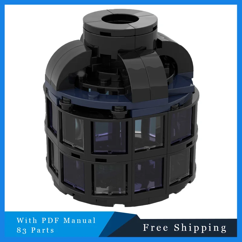 83 Elementy Kreatywny Model MOC Klocki Konstrukcyjne Czarny Mini Wazon Modułowy Edukacyjny Prezent Świąteczny DIY Zestaw do Składania dla Dzieci Zabawki