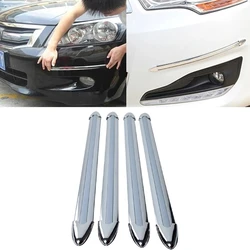 4pcs Car Edge Anti-collision Strip Bumper Protector Protective Guard Bar Anti-rub Scrape Bumper Crash Styling Car Accessories