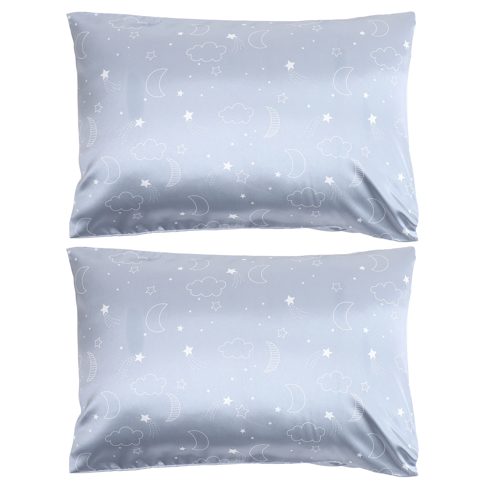 

2pcs Children Pillow Cover Toddler Pillowcase Envelope Closure Baby Pillows Cloud Moon Pattern Polyester Material Bedroom Decor