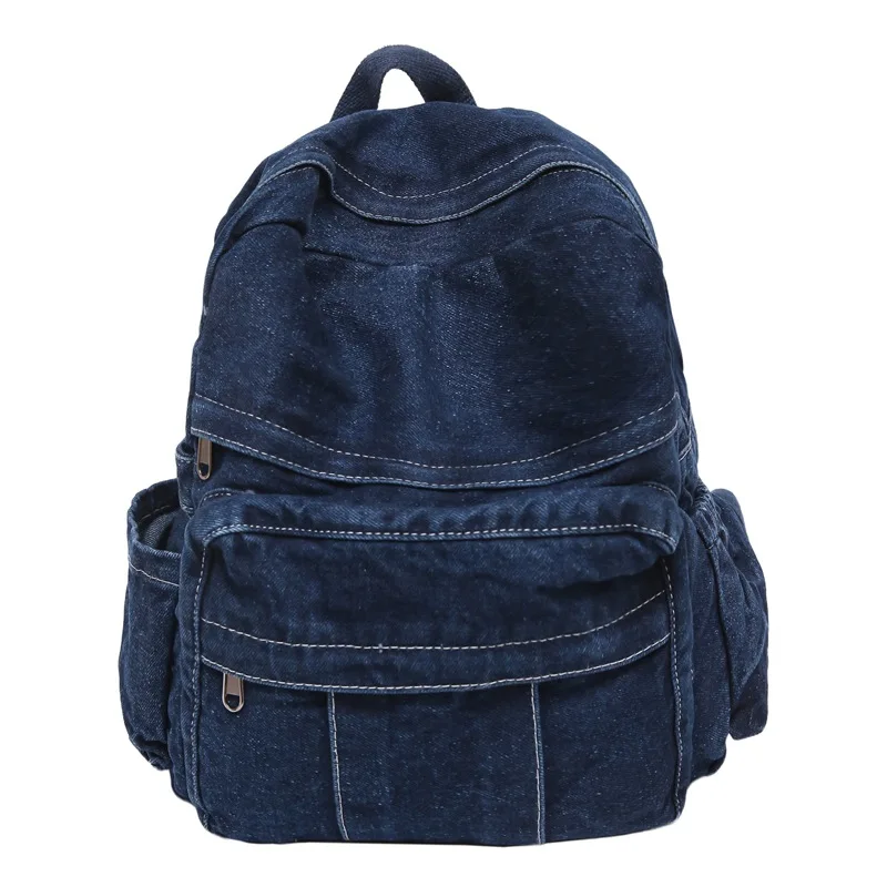 

Vintage Denim Tote Bag Women Large Capacity Shoulder Crossbody Bag Casual Retro Jean Purse Unique Design Handbag