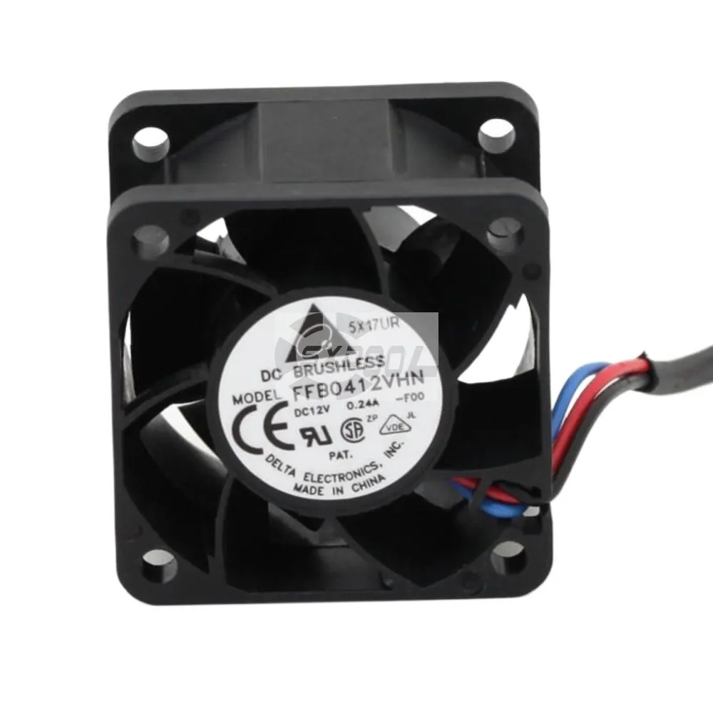 2pcs for Delta FFB0412VHN 40mm x 28mm DC 12V 0.24A 4cm Fan - High-Performance Cooling Solution Servers & Electronics