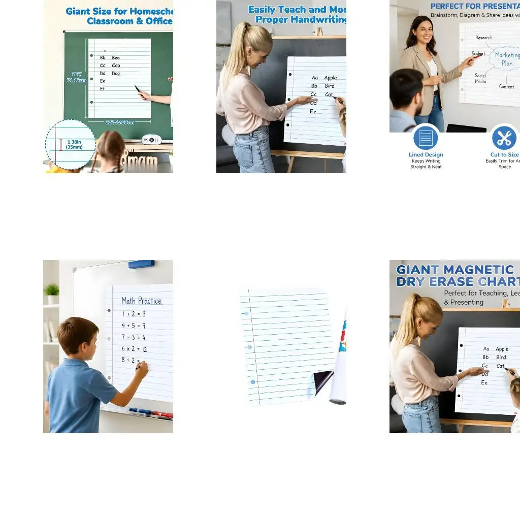 pizarra-practica-escritura-a-mano-write-and-wipe-28-x-22-pulgadas-paquete-2-hojas-pizarra-con-forro-magnetico-y