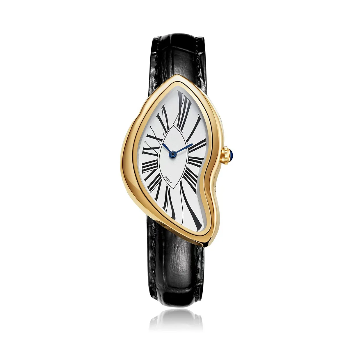 Neue Alien Crash Melt Twist Y2K Uhren für Männer und Frauen Mode Lederband Wasserdichte Quarz Armbanduhren Geschenk Drop Shipping – Detail 6