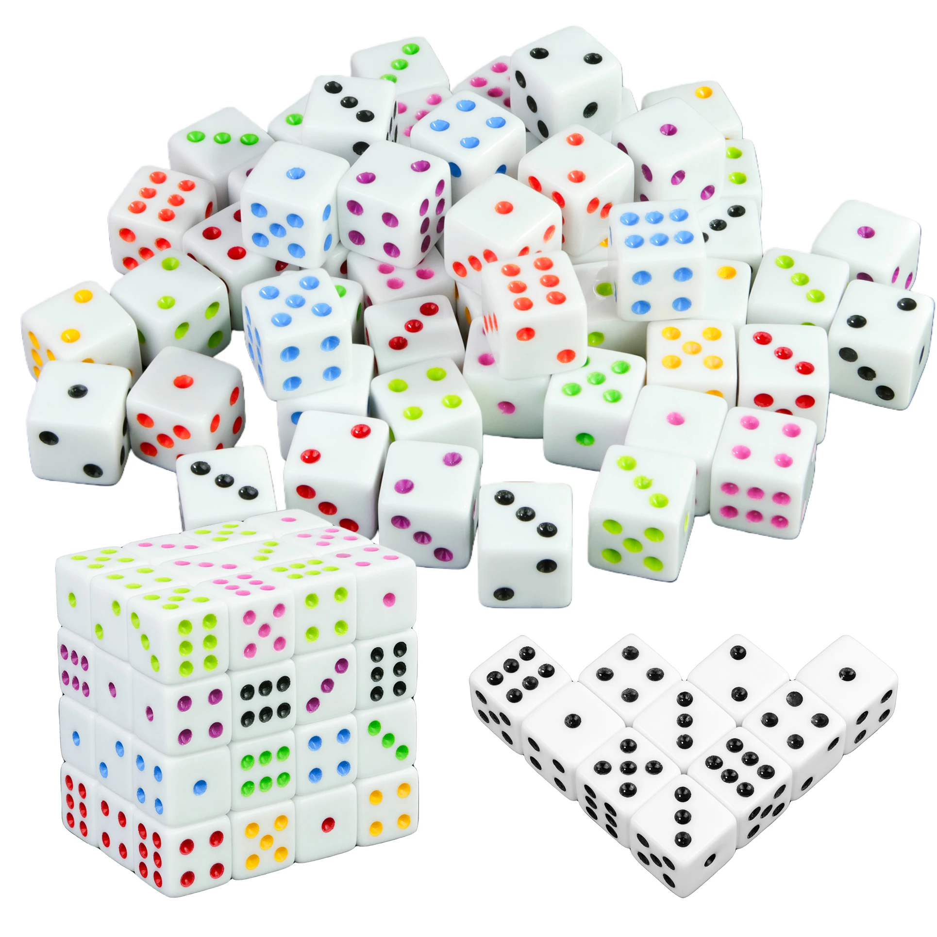 White D6 Dice 16Mm … - image