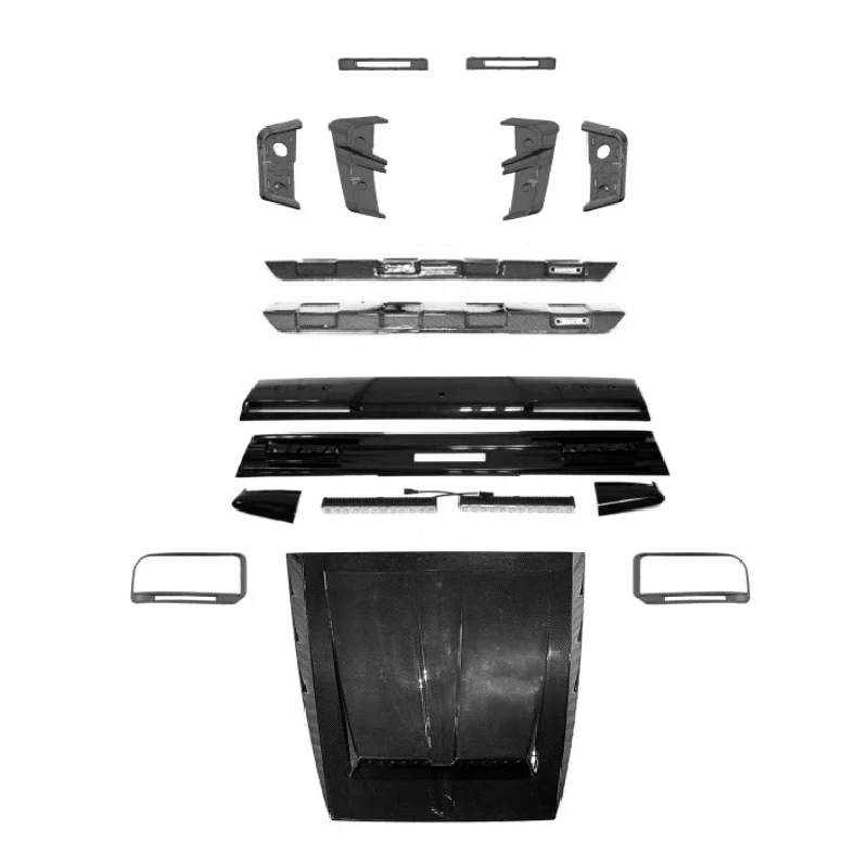 Hot selling Carbon Fiber Body Kits for Upgrade to New Rocket  Grille Spoile