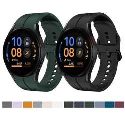 Pasek do zegarka Samsung Galaxy Watch FE 40 mm Hinking Oficjalne zielone silikonowe akcesoria do zegarka Galaxy Watch 4 5 6 7 40 mm 44 mm