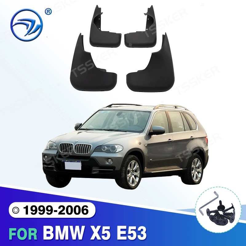 Car Mud Flaps Splash Guards Mudguards Mud Flap Front Rear for Fender For BMW X5 E53 1999 2000 2001 2002 2003 2004 2005 2006