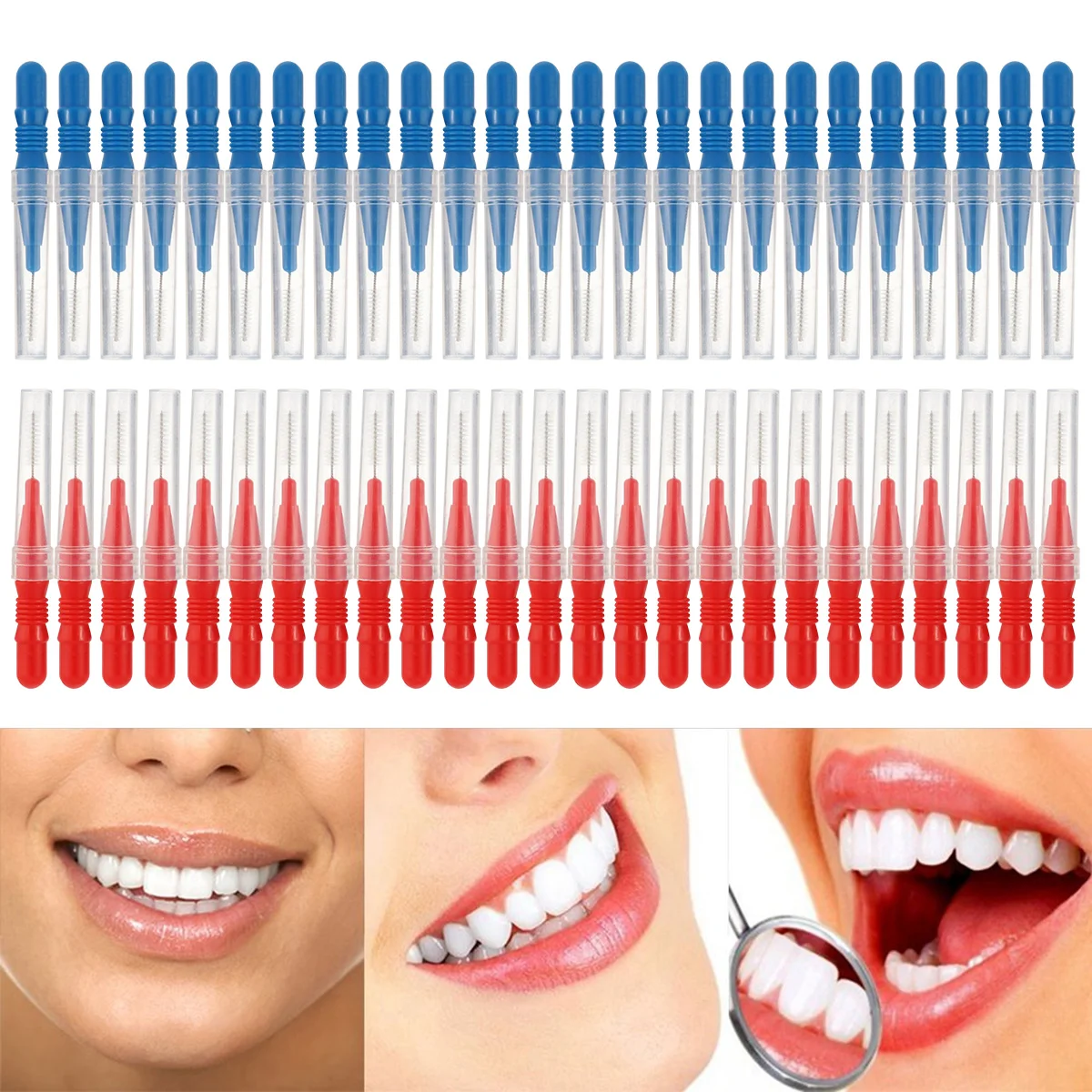 2mm Interdental Brush Tooth Dental Interdental Brush Toothpick Dental Floss Toothpick Orthodontic Braces Oral Care Cleaning Tool