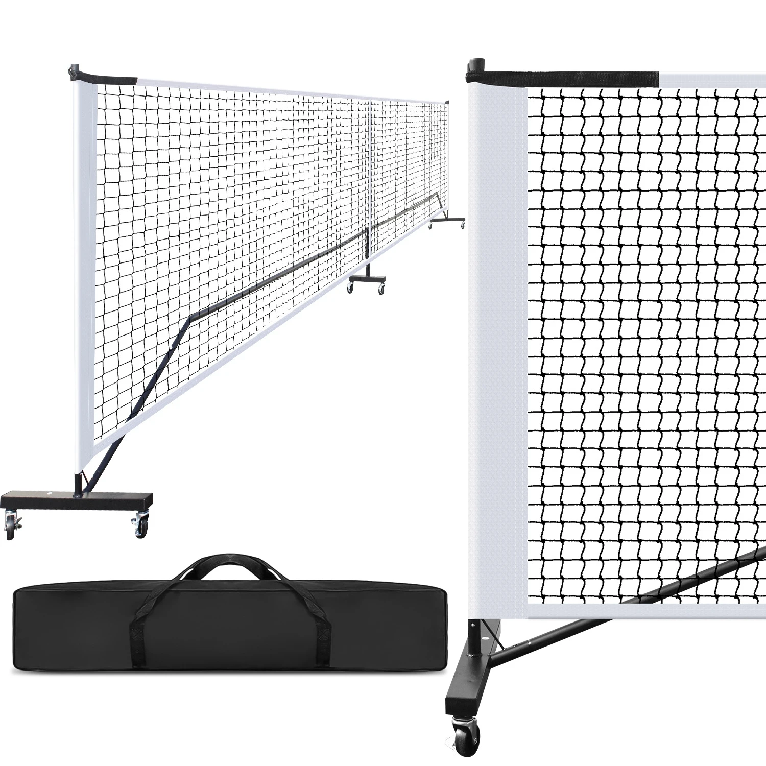 

For Indoor Outdoor Portable Pickleball Net with Wheels Pickleball Nets Designed for All Weather Conditions