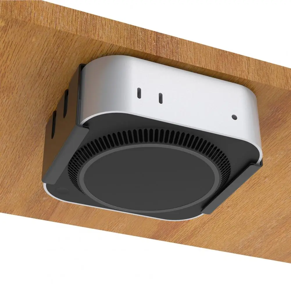 Easy Installation Desktop Bracket Heavy Duty Metal Mini Desktop Computer Mount for Under-desk or Behind Monitor for Secure