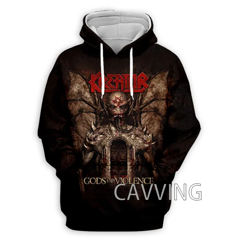 Kreator 후드 티 3D 인쇄 남성 여성 streetwear 캐주얼 오버 사이즈 Y2k 하라주쿠 후드 티셔츠 탑 남성 의류