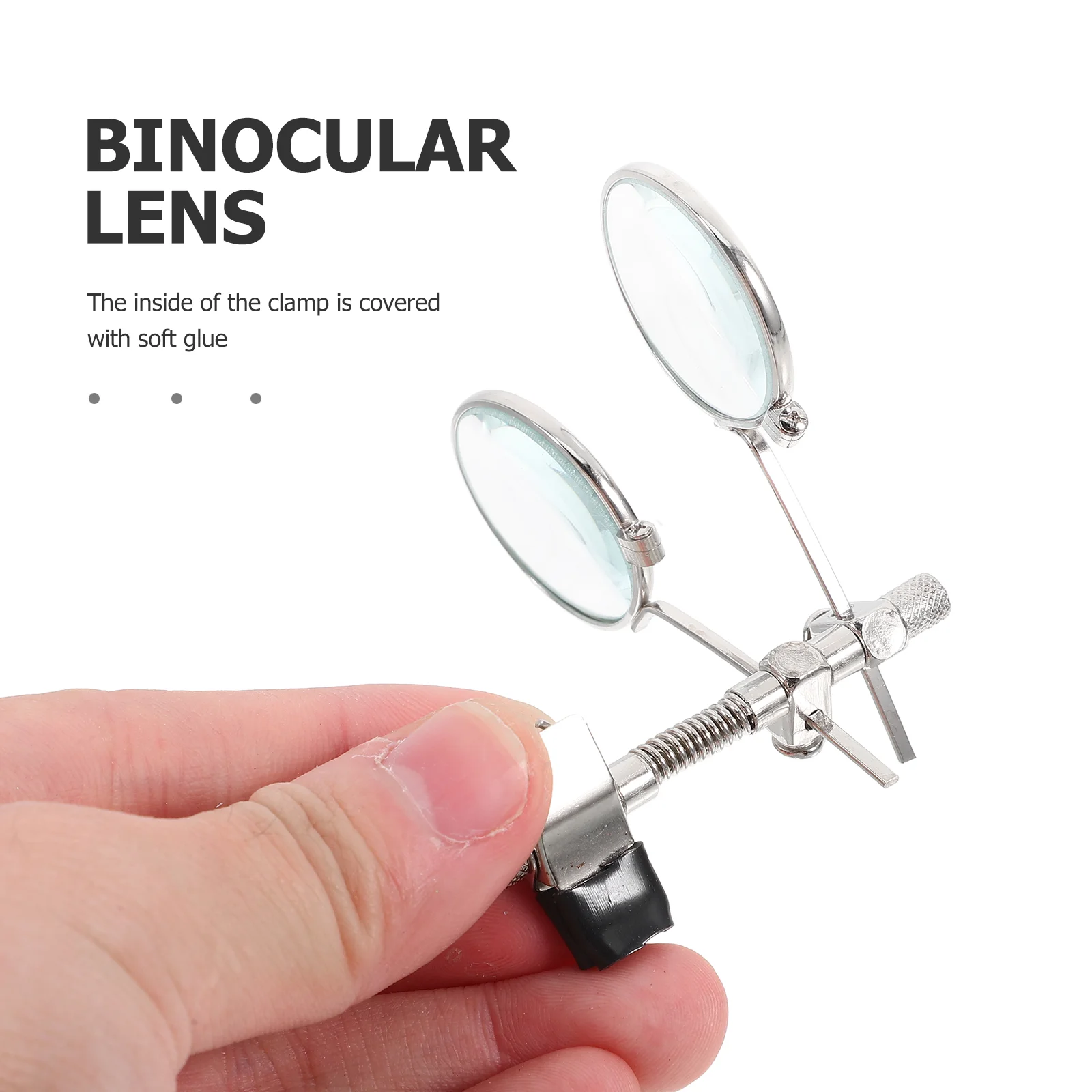 Magnifier Loupe Clip on to Eyeglass Frame Hands- Clip-on Watchmakers Magnifying Glasses Jewelers Lens Mirror