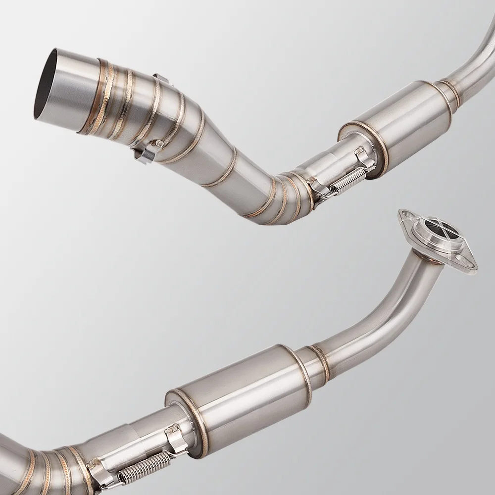 Nmax نظام عادم الدراجة النارية موتوكروس 51 مللي متر أنبوب وصلة العادم الأمامي عالي الجودة لـ NMAX155 2015-2019 #5