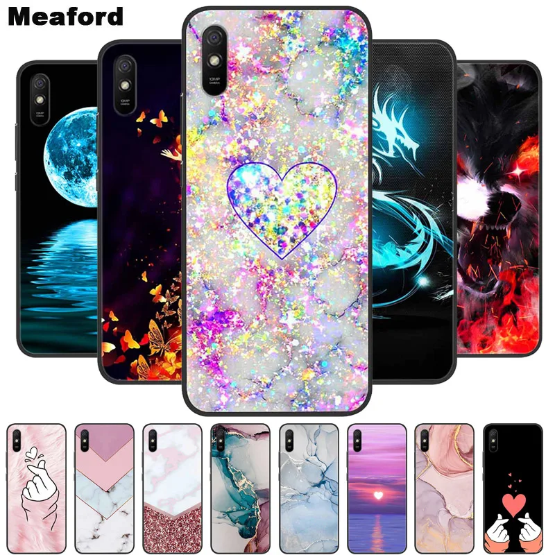 For Xiaomi Redmi 9A Case Redmi 9AT Shockproof Soft silicone TPU Back Cover For Redmi 9i 9A Sport Phone Cases 9AT Cute Cartoon