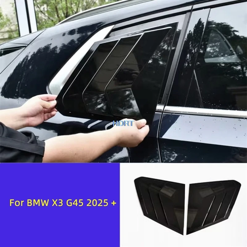 

Car Style Rear Triangular Window Louver C Pillar Blind Protector Decoration Accessories Exterior Sticker For BMW X3 G45‌ 2025 +