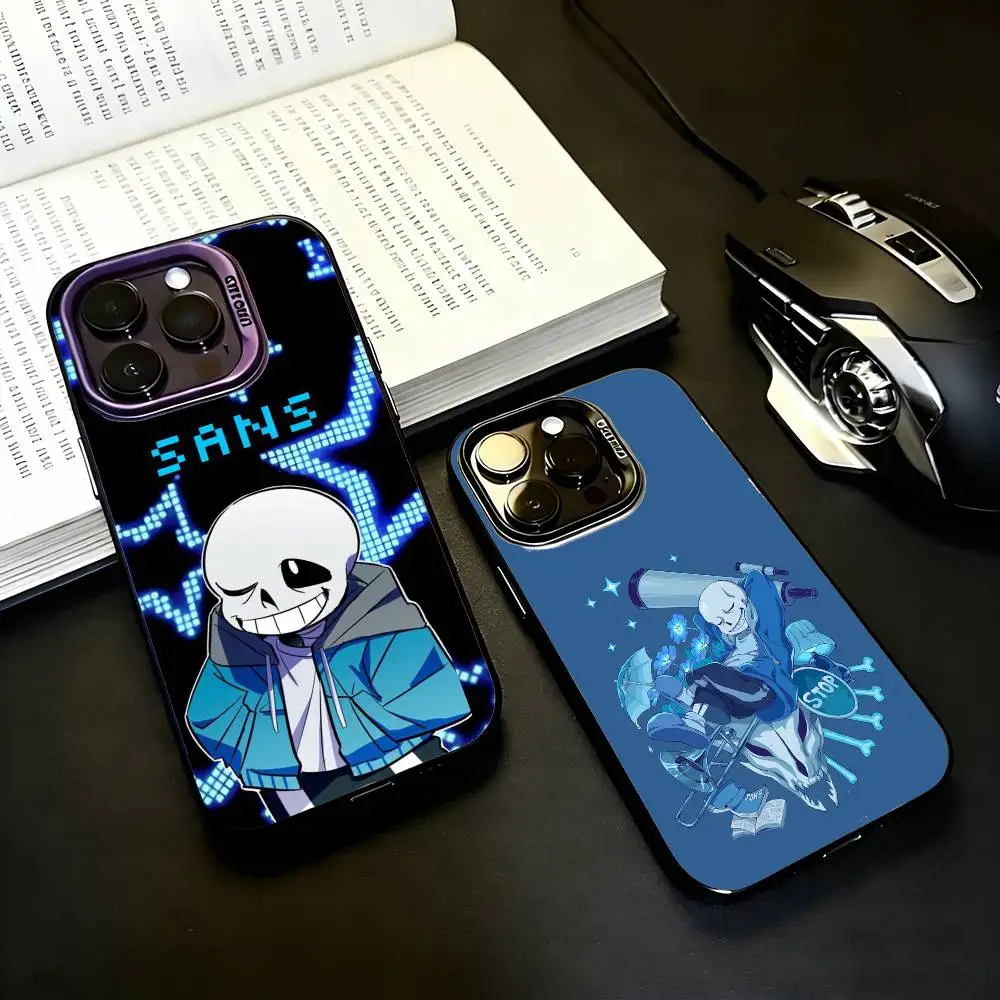 

U-Undertale S-Sans-NS Black Candy silver phone case Phone Case For iPhone17,16,15,14,13,12,11 Plus,Pro Max
