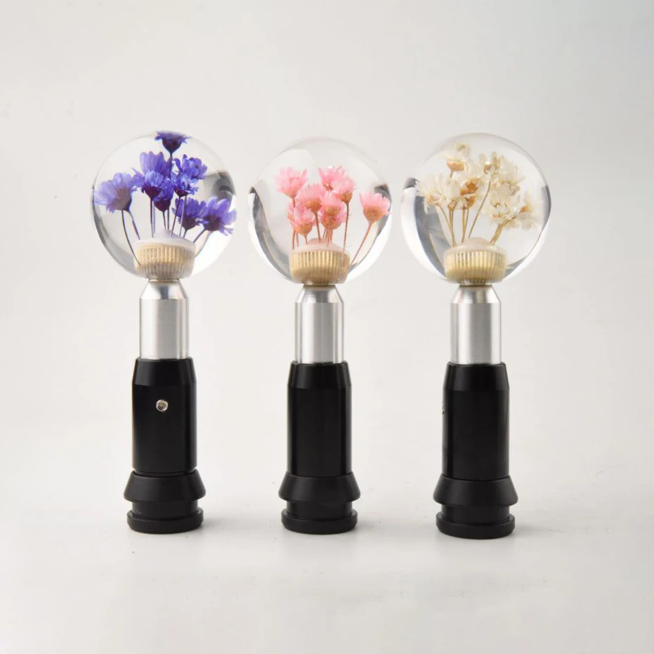 

Crystal Daisy Shift Lever Head And Metal Extendable Shift Lever Combination for Car Modification Suitable for Automatic Transmis