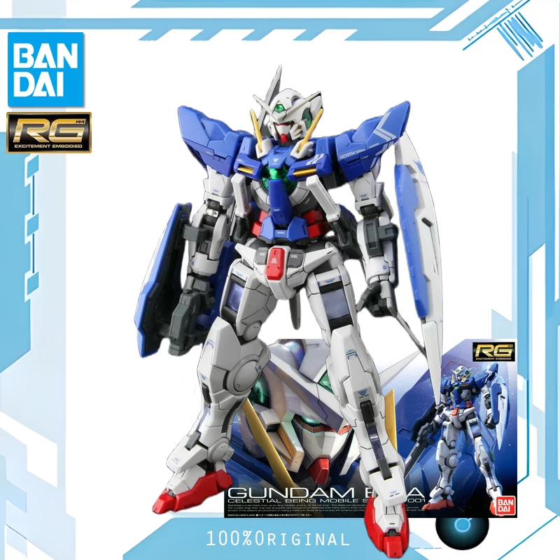 

BANDAI Anime RG 1/144 GN-001 GUNDAM EXIA Mobile Suit Gundam Model Kit Operational Assembly Plastic Action Toys Figures Gift