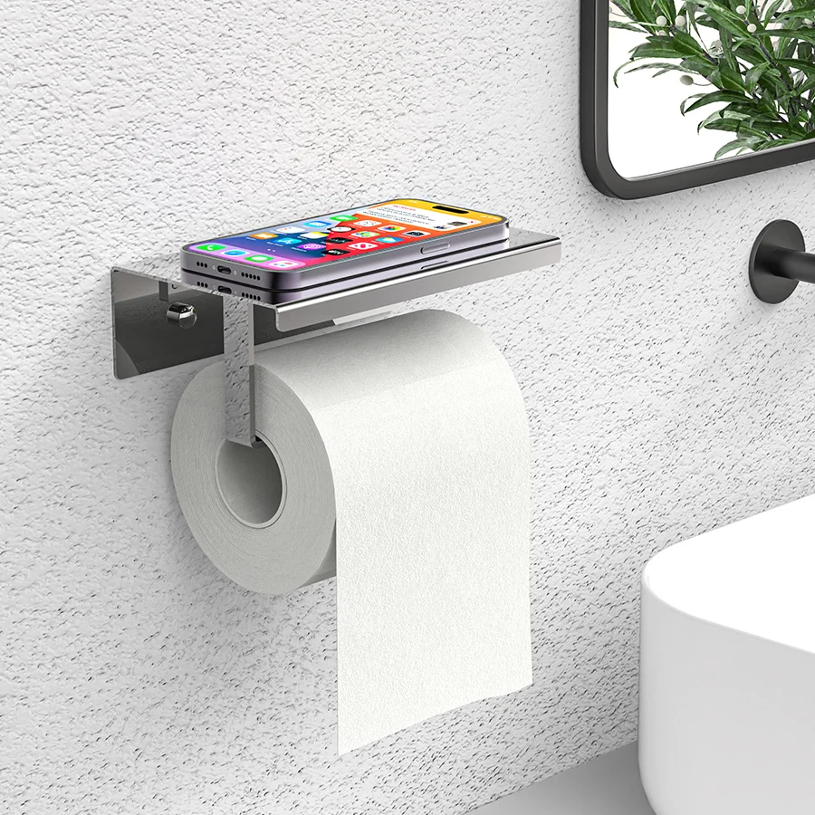 

304 Stainless Steel Toilet Paper Holder Bathroom Paper Holder Roll Paper Rack WC Phone Holders Home Paper Towel Holde Kitchen
