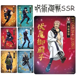 Jujutsu Kaisen fai da te SSR 14CPS Itadori Yuji Fushiguro Megumi Kugisaki Nobara Satoru Gojo regali di festa BoysAnime carte da collezione