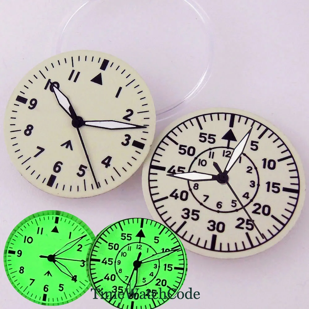 

29mm Watch Dial Face with Hands Fit for NH35A NH36A Miyota8215 821A DG2813 ST1612 ETA2824 2836 PT5000 ST2130 Luminous Dial