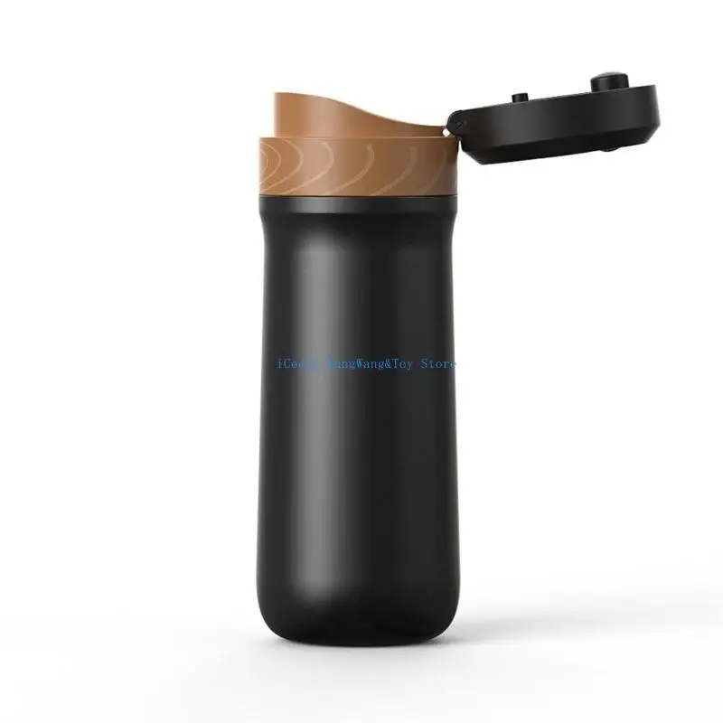 

MOLF Portable Outdoor French Press Insulated Coffee Pots Stainless Steel Texture
