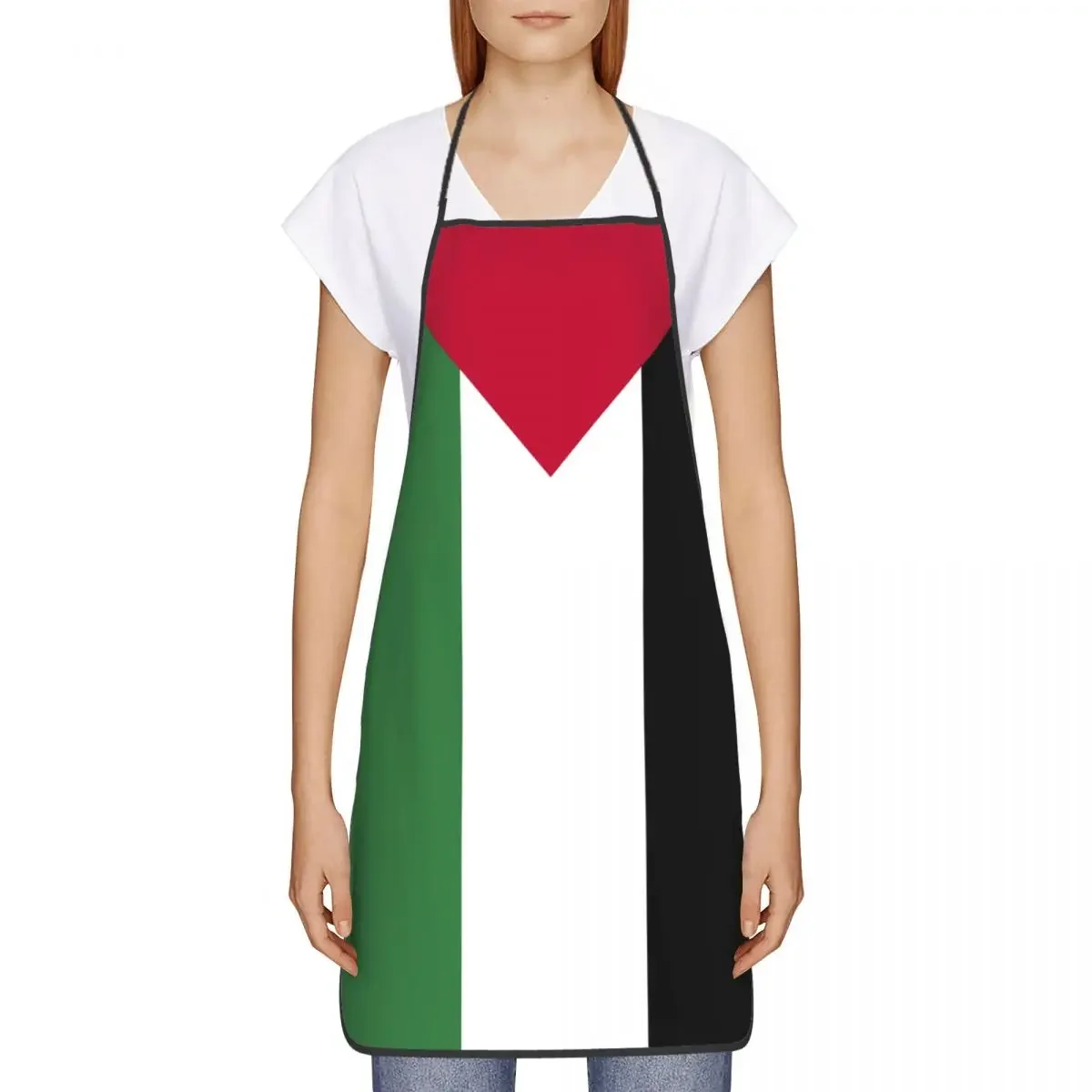 Palestine Flag Apron Women Men Unisex Bib Palestinian Patriotic Cooking Kitchen Tablier Cuisine Chef Painting