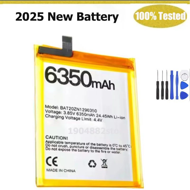 

2025 New 6350mAh Battery For DOOGEE S96 Pro Battery Rugged Cell Phone S96GT High Quality