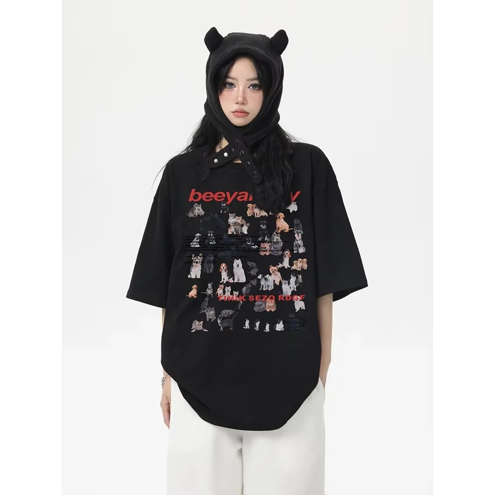 

Женская футболка с ортонизированным рукавом Bla Oulder, лето 202, новый маленький дизайн, американский модный бренд, шикарный топ с гонконгским вкусом