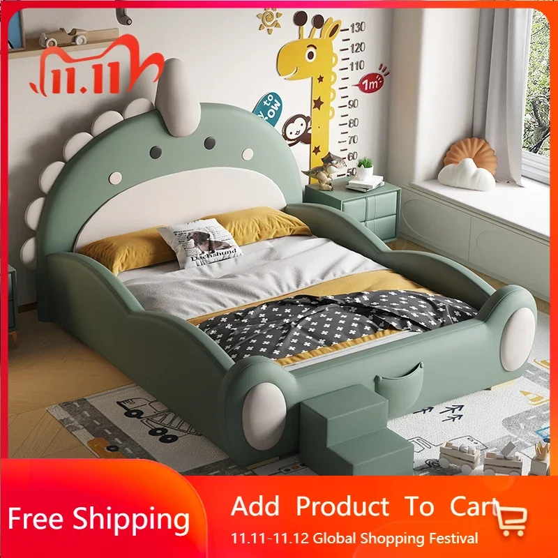 

Compact Girls Modern Double Bed Kids Luxury Design Loft Queen Children Beds Frames Display Letto Matrimoniale Hotel Furniture